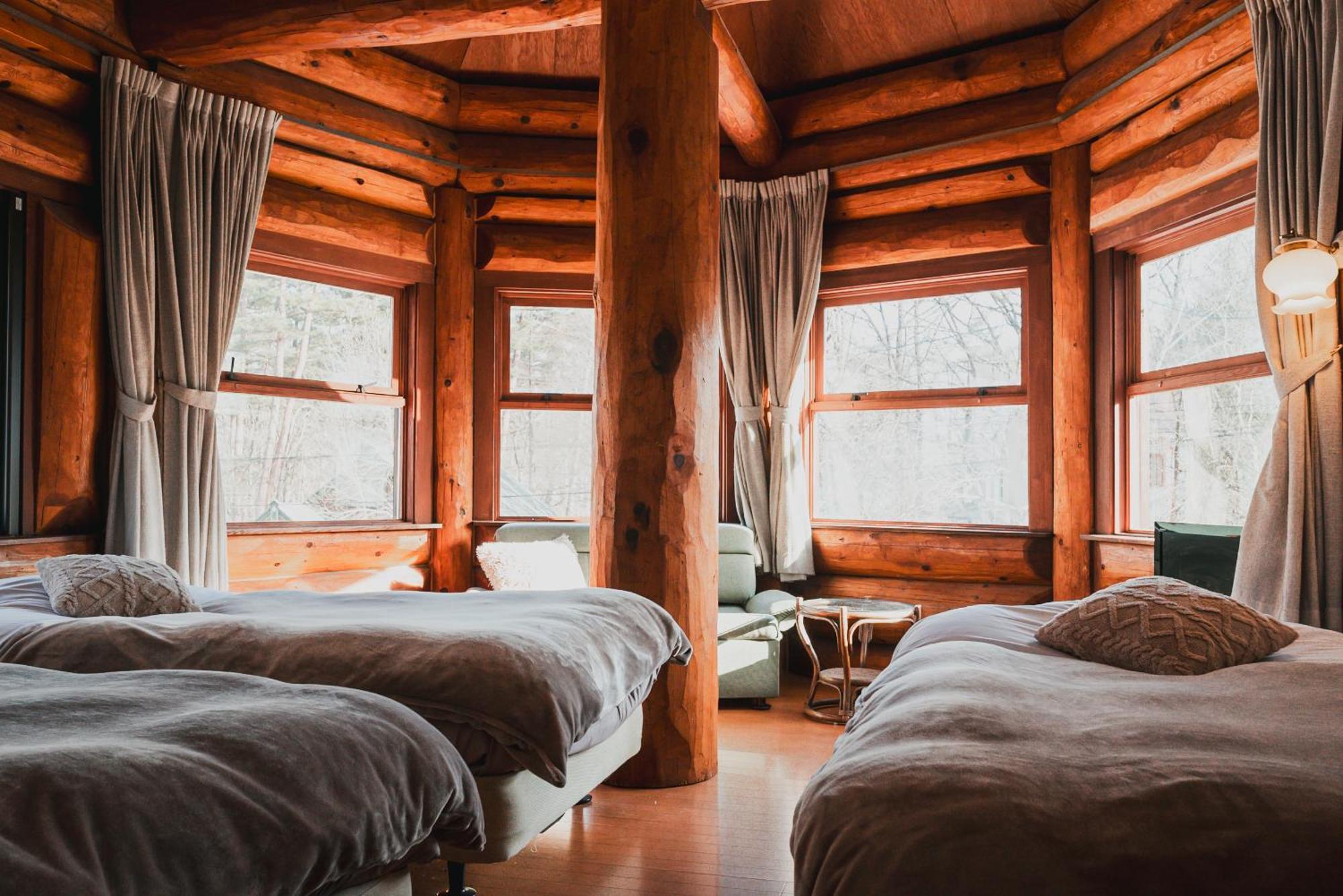 Hakuba Pension & Log Hotel Meteor المظهر الخارجي الصورة